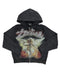 Mixed Emotion Rhinestone Black Zip Up