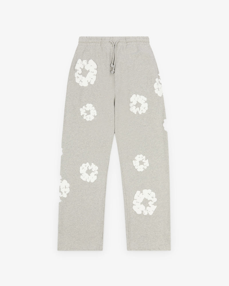Denim Tears Cotton Wreath Grey Open Hem Sweatpants