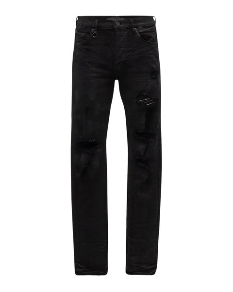 Purple P001 Oil Spill Black Jeans