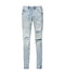 Purple P001 Slim Light Indigo Paint Jeans