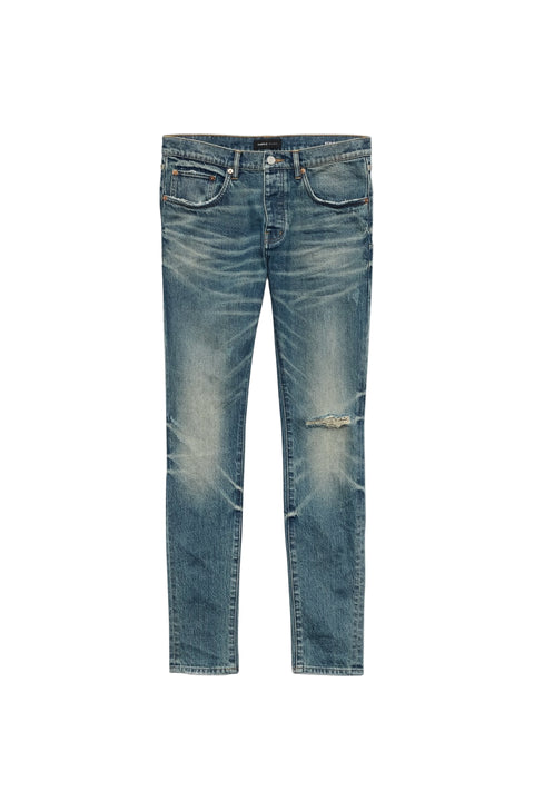 Purple P001 Vintage Knee Blowout Mid Indigo Jeans