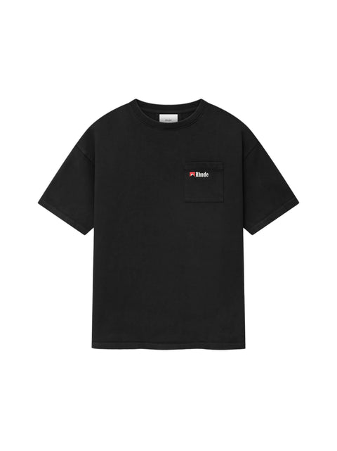 Rhude Moonlight Wolf Black Pocket Tee