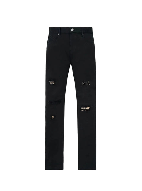 RTA Bryant Snakeskin Black Jeans