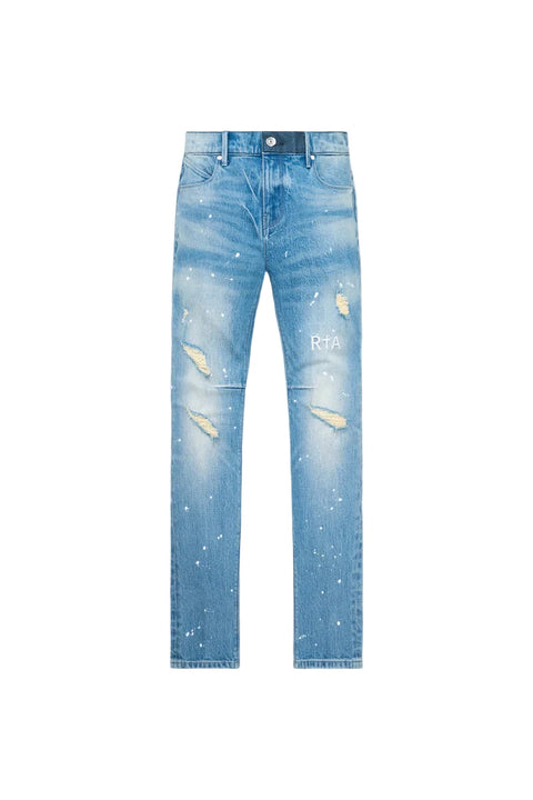 RTA Clayton Medium Blue Painted Jeans