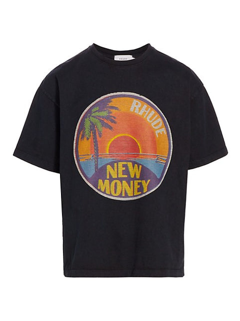Rhude Sunset Black Tee