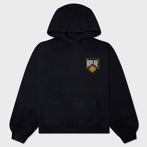 Rhude Playing Card Vintage Black/Yellow Hoodie