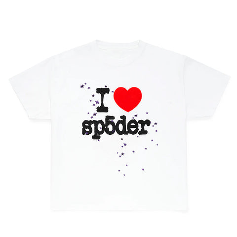 I Heart Sp5der White Tee