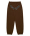Sp5der OG Web Rhinestone Brown Sweatpants