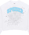 Sp5der Varsity Web White/Blue Crewneck