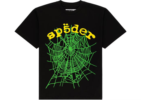 Sp5der OG Web V2 Black Tee
