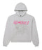 Sp5der P*nk V2 Heather Grey/Pink Hoodie