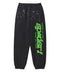 Sp5der P*nk V2 Onyx/Green Sweatpants