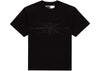 Sp5der Rhinestone Silk Black Tee