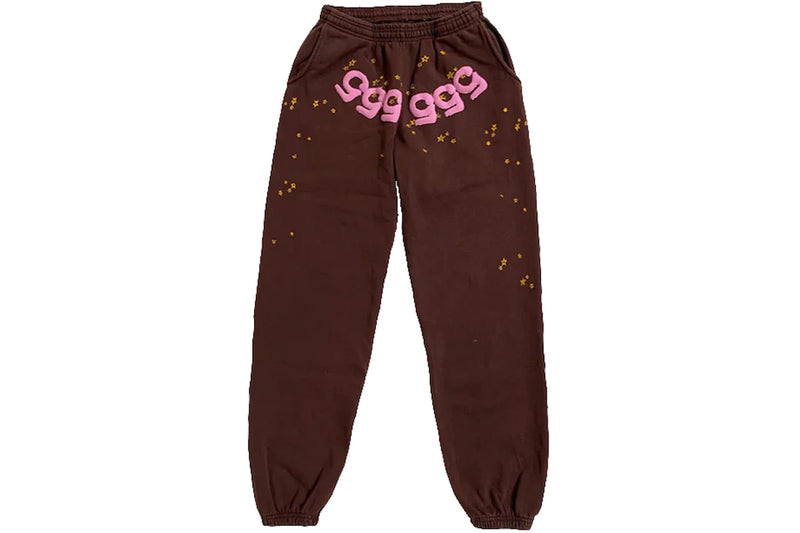 Sp5der Websuit Brown Sweatpants