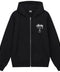 Stussy World Tour Zip Up Hoodie Black