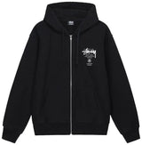 Stussy DSM L.A. World Tour Zip Up Hoodie Black