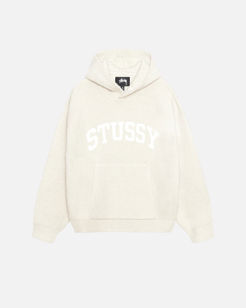 Stussy Felt Patch Natural Knit Hoodie