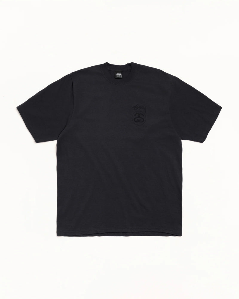 Stussy Stock Link Faded Black Tee