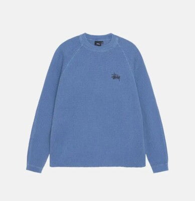 Stussy Blue Thermal L/S Tee