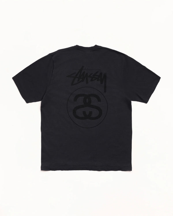 Stussy Stock Link Faded Black Tee