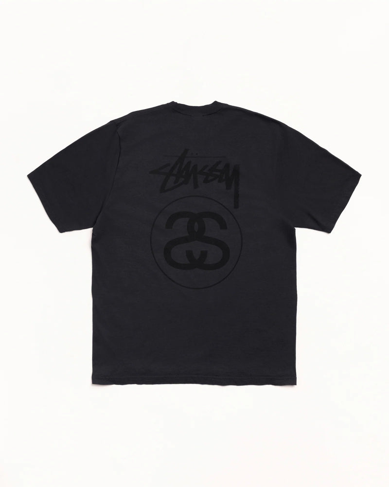 Stussy Stock Link Faded Black Tee