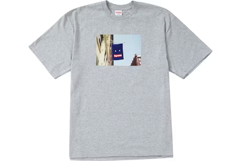 Supreme Banner Heather Grey Tee
