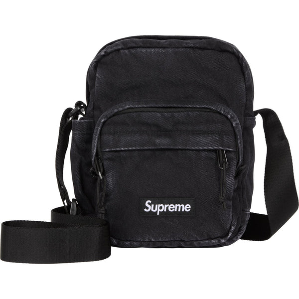 Supreme Denim Black Shoulder Bag