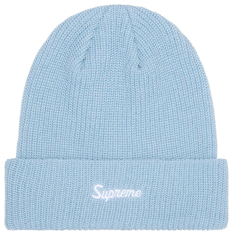 Supreme Loose Gauge Light Blue Beanie