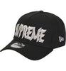 Supreme Sharp Spellout New Era Black Hat