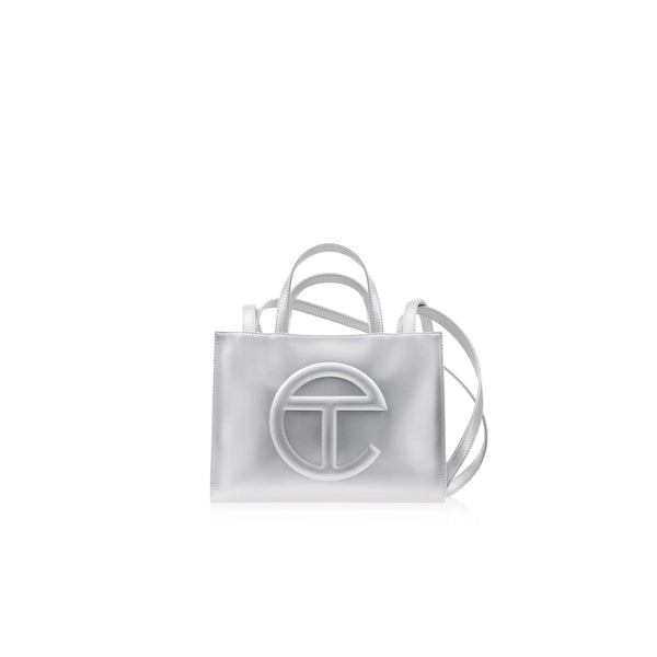 Telfar Silver Shmedium Bag