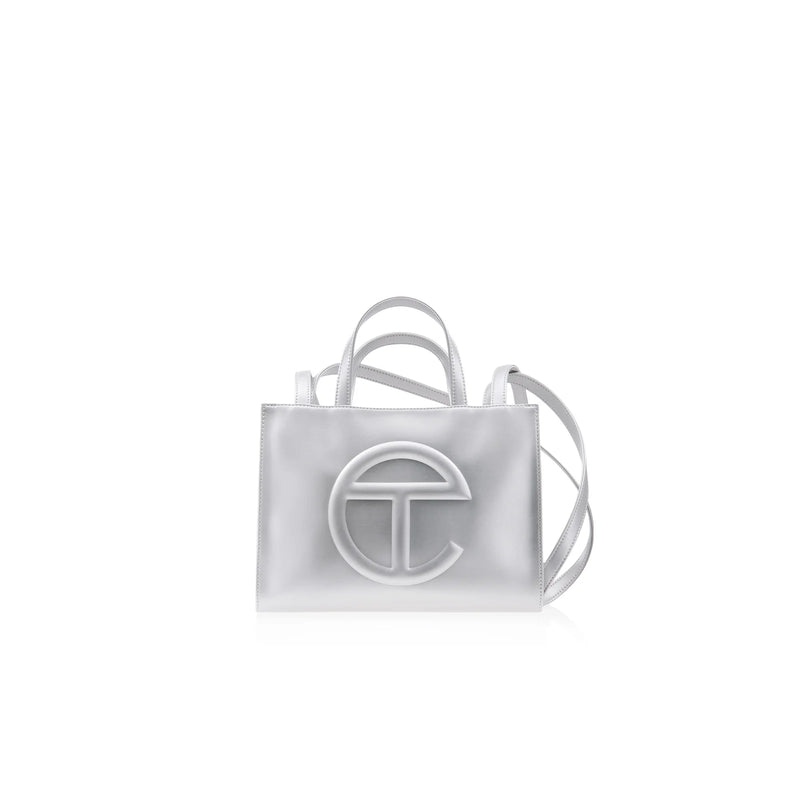 Telfar Silver Shmedium Bag