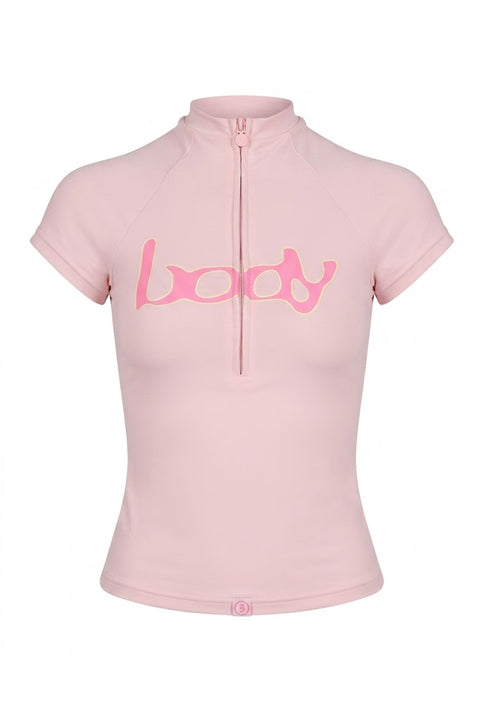Body By Raven Basics 2.0 Raglan Pink Top