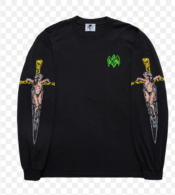 Warren Lotas Crucifixion L/S Black Tee