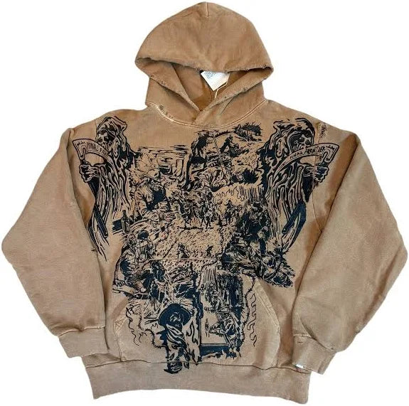 Warren Lotas Final Frontier Brown Hoodie