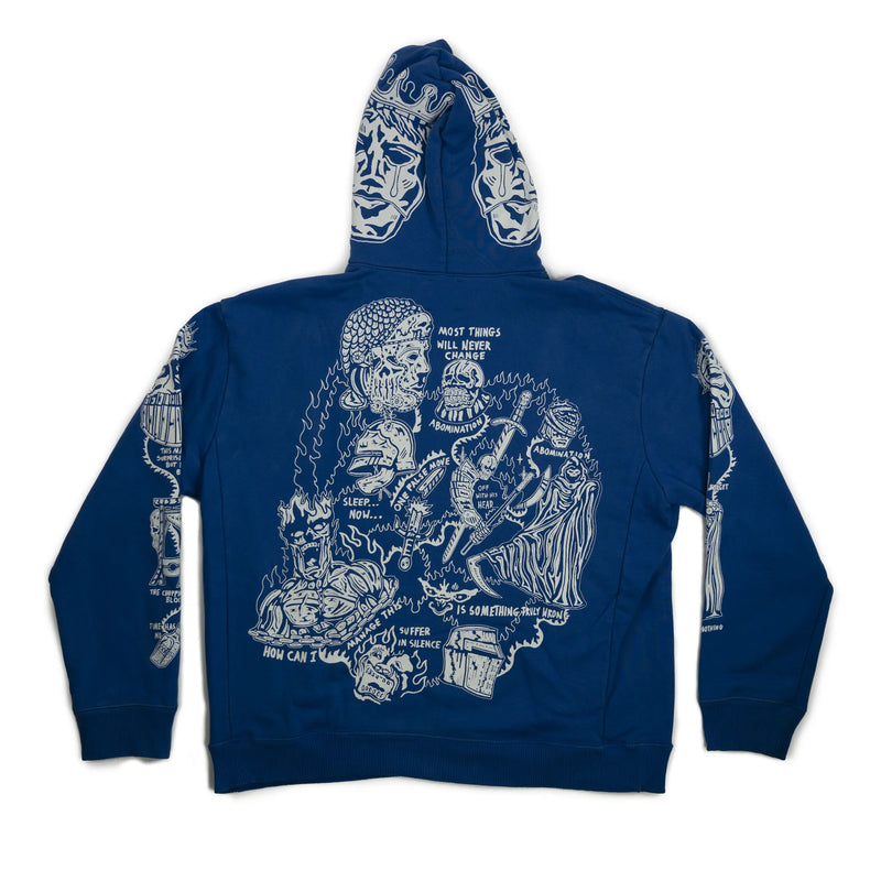 Warren Lotas Sabata Blue Hoodie