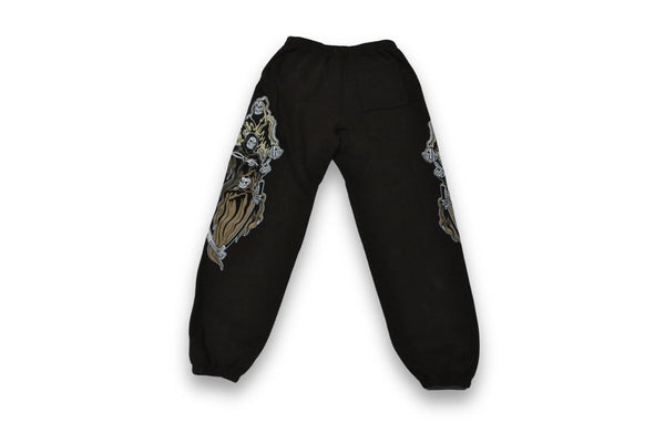 Warren Lotas Three Reapers Black Sweatpants