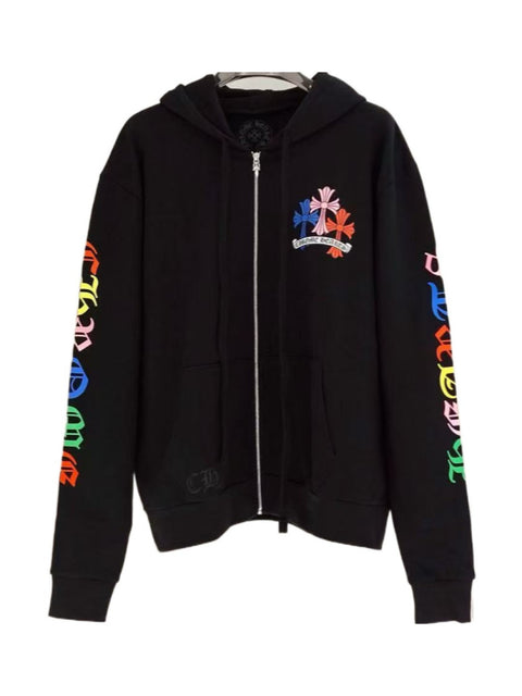 Chrome Hearts Multicolor Cemetery Black Zip Up