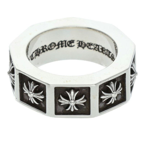 Chrome Hearts Letter F Silver Ring