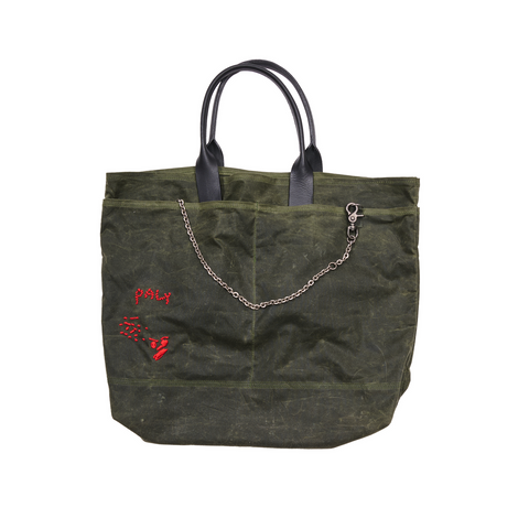 Paly Hollywood Waxed Canvas Tote Bag