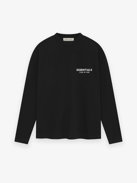 Essentials SS26 Classic Vintage Black L/S Tee