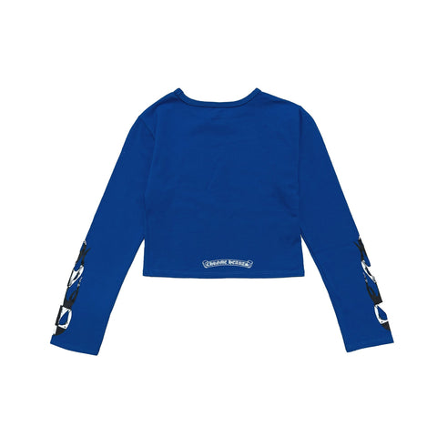 Chrome Hearts Matty Boy Blue Flame Biker L/S Tee