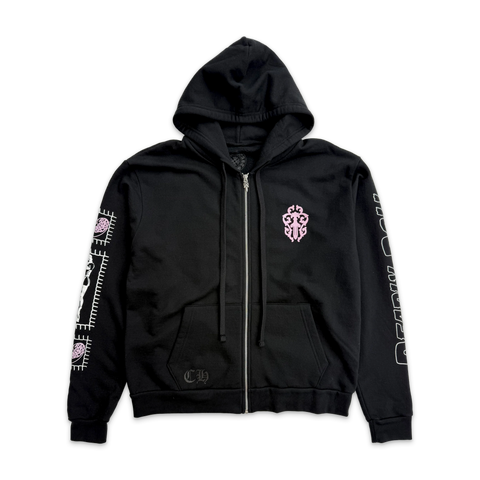 Chrome Hearts Deadly Doll Horseshoe Black Zip Up