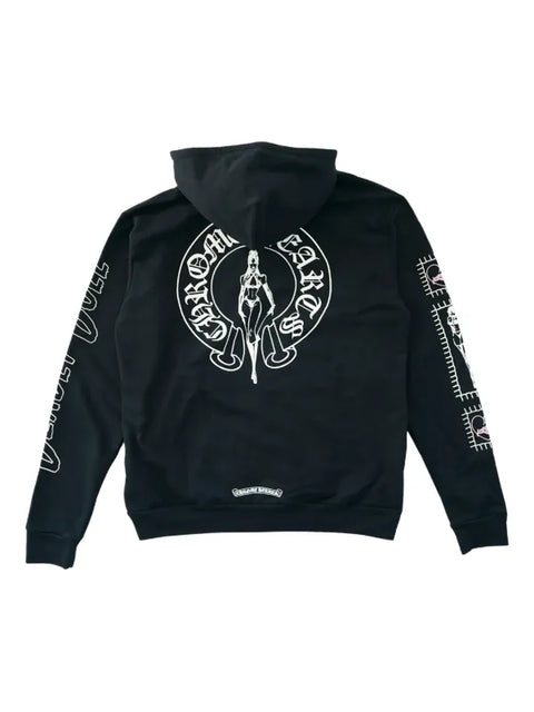 Chrome Hearts Deadly Doll Horseshoe Black Zip Up