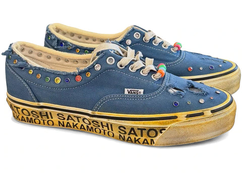 Satoshi Nakamoto Lucky Charm Navy Vans OTW Era 95