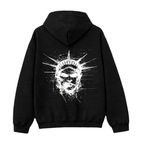 Floor 914 Rhinestone Logo Black Zip Up