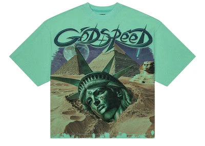 Godspeed Mother Cairo Teal Tee