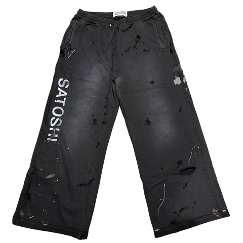 Satoshi Nakamoto Luke Fleece Black Sweatpants
