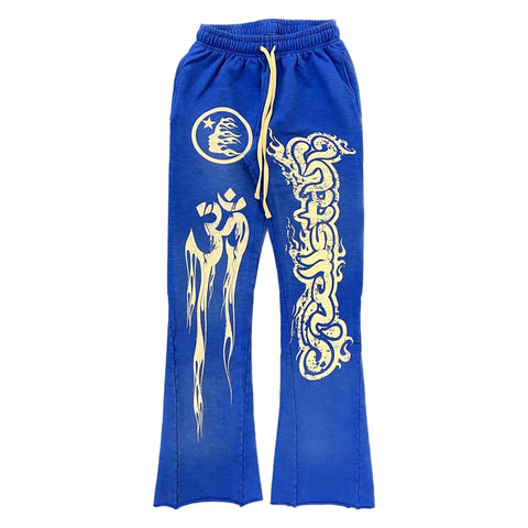 Hellstar Yoga Flare Blue Sweatpants