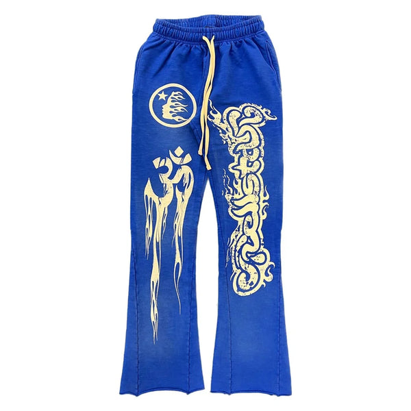 Hellstar Yoga Flare Blue Sweatpants