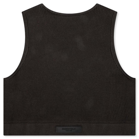 Essentials SS23 Off Black Rib Tank Top